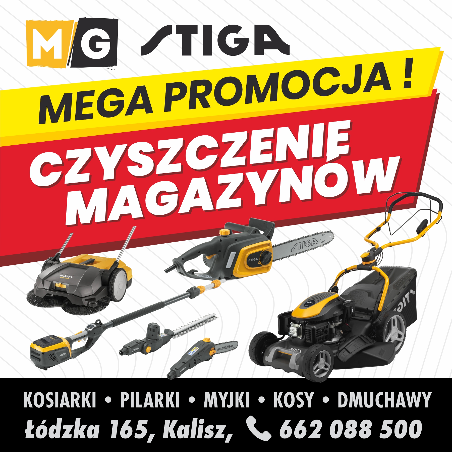 WIELKA WYPRZEDAŻ – CZYSZCZENIE MAGAZYNÓW Stiga Kalisz