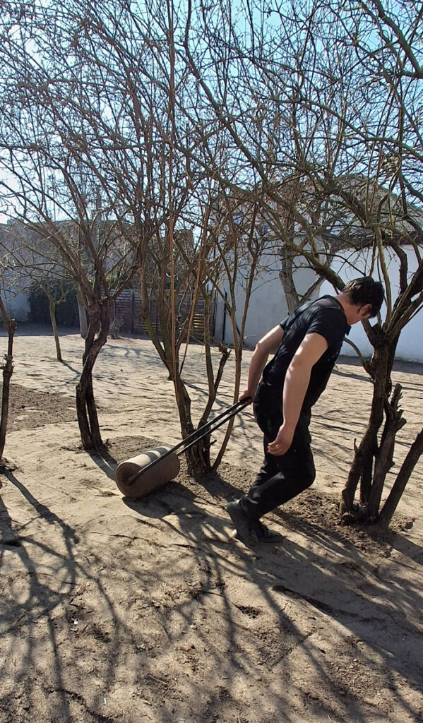 Wypożyczalnia sprzętu walec do ogrodu