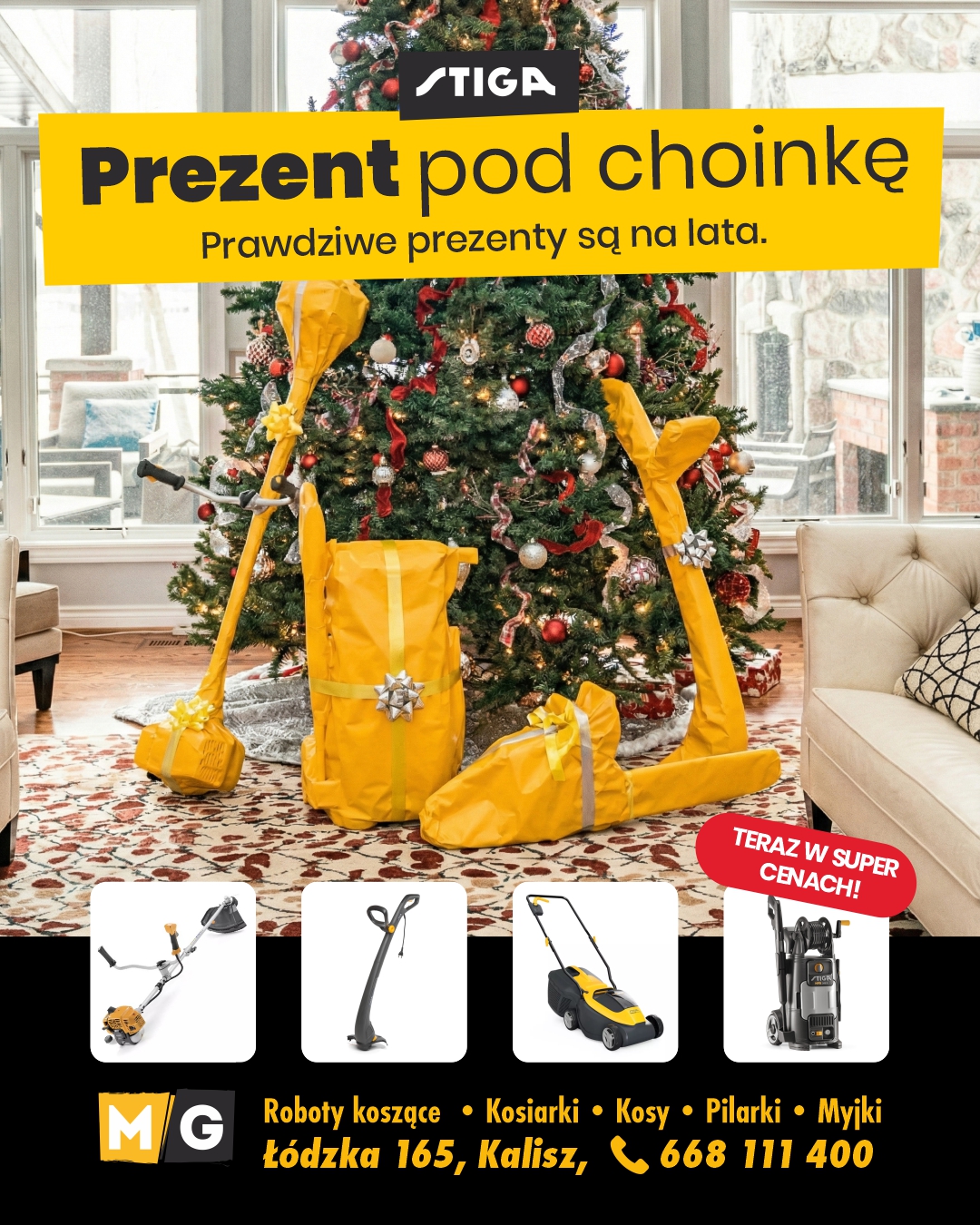 Promocja – urządzenia ogrodnicze Stiga pod choinkę.